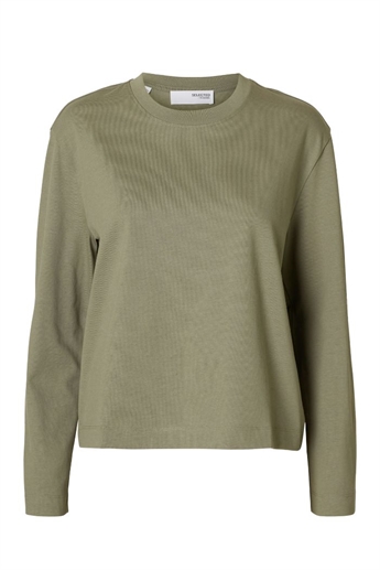 Essential LS Boxy Tee, Vetiver